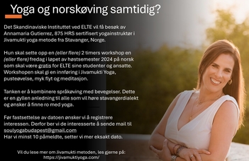 Yoga på norsk ved det Skandinaviske Instituttet