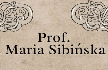 Maria Sibińska professzor előadásai november 12-én és 13-án